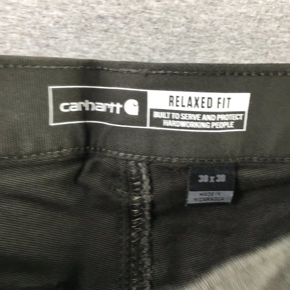 Carhartt Pants Mens 30x30 Rugged Flex Relaxed Fit Canvas Work Chino BN2291 NEW - Picture 4 of 7